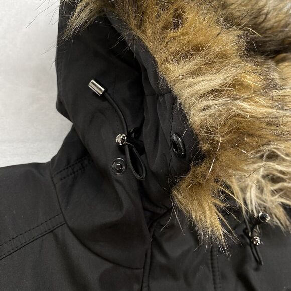 S13/NYC Winter Coat Womens Small puffer parka Faux Fur Hood lining penny lane - Picture 7 of 16